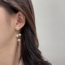 Load image into Gallery viewer, Zircon Maple Leaf Earrings Light Luxury Fashion Creative One