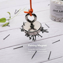 Load image into Gallery viewer, Fishing Magnet with Lifting Ring Magnetic Retrieving Lake Treasure Hunt Collects