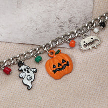 Load image into Gallery viewer, Punk Style Thick Chain DIY Pumpkin Imp Skull Bracelet
