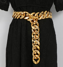 Load image into Gallery viewer, Ins Street Personality Metal Gold Thick Chain Wide Waist Chain Decoration