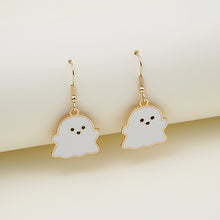 Load image into Gallery viewer, Halloween Earrings Cute Pumpkin Spooky Oil Drip Alloy Earrings Jewelry