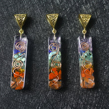 Load image into Gallery viewer, Gravel Seven Chakra Spirit Pendant