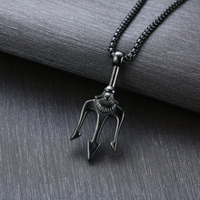 Load image into Gallery viewer, Neptune's trident necklace