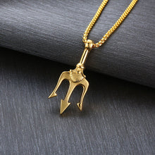 Load image into Gallery viewer, Neptune's trident necklace