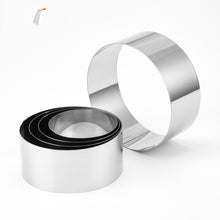 Load image into Gallery viewer, 6 Cm-10cm Stainless Steel Round Mousse Ring Cake Mold Cookie Cutter 5-piece Set