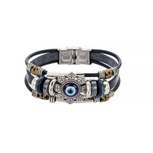 Load image into Gallery viewer, Turkish blue eye alloy accessory bracelet