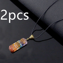 Load image into Gallery viewer, Gravel Seven Chakra Spirit Pendant