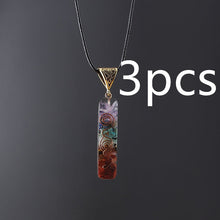 Load image into Gallery viewer, Gravel Seven Chakra Spirit Pendant