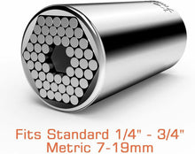 Load image into Gallery viewer, Universal Socket Wrench Alligator Magical Grip Multi Shapes Tool Drill Adapter