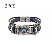 Load image into Gallery viewer, Turkish blue eye alloy accessory bracelet