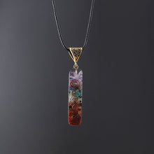 Load image into Gallery viewer, Gravel Seven Chakra Spirit Pendant