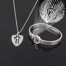 Load image into Gallery viewer, Titanium Steel Couple Love Lock, Bracelet, Key Set, Necklace
