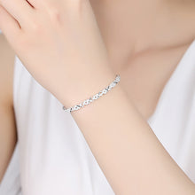 Load image into Gallery viewer, Sterling Silver Bracelet Female Wedding Accessories Ladies Fashion Zircon Geometric Bracelet