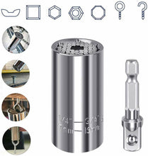 Load image into Gallery viewer, Universal Socket Wrench Alligator Magical Grip Multi Shapes Tool Drill Adapter