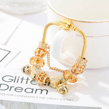 Load image into Gallery viewer, European and American fashion alloy gold-plated DIY hardworking bee ladies bracelet jewelry