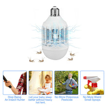 Load image into Gallery viewer, Bug Zapper Light Bulb Mosquito Lamp Fly Trap Killer Indoor Outdoor Insect E26 E27
