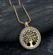 Load image into Gallery viewer, Asgard Crafted Celtic Tree Of Life Ladies Pendant With Cubic Zirconia