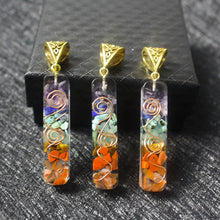 Load image into Gallery viewer, Gravel Seven Chakra Spirit Pendant