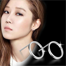 Load image into Gallery viewer, Minimalist Stud Earrings Tiny Circle Earrings Contracted Earrings Girl