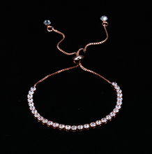 Load image into Gallery viewer, Rinhoo Charm Solid Silver Color Crystal Rhinestone Bangle Bracelets Jewelry For Women Lady Wedding Bride Party Gift