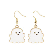 Load image into Gallery viewer, Halloween Earrings Cute Pumpkin Spooky Oil Drip Alloy Earrings Jewelry