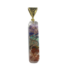 Load image into Gallery viewer, Gravel Seven Chakra Spirit Pendant