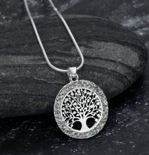 Load image into Gallery viewer, Asgard Crafted Celtic Tree Of Life Ladies Pendant With Cubic Zirconia