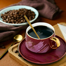 Load image into Gallery viewer, USA Espresso Range Mighty Coffee Cup 350ml, 11.8oz 1-PACK Coffee Cup And Saucer