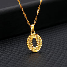Load image into Gallery viewer, 26 letters gold-plated pendant necklace