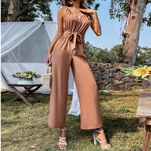 Load image into Gallery viewer, Sexy Cutout Belt Sling Wide-Leg Jumpsuit