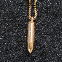 Load image into Gallery viewer, Bullet titanium steel necklace