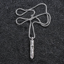 Load image into Gallery viewer, Bullet titanium steel necklace