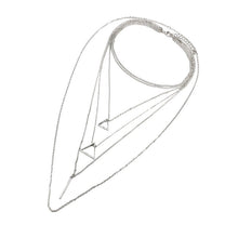 Load image into Gallery viewer, Triangle Bar Pendant Multilayer Women's Necklace