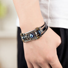 Load image into Gallery viewer, Turkish blue eye alloy accessory bracelet