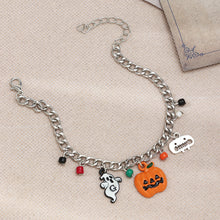 Load image into Gallery viewer, Punk Style Thick Chain DIY Pumpkin Imp Skull Bracelet