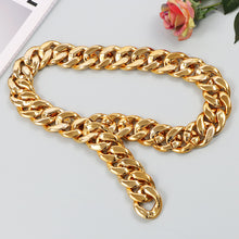 Load image into Gallery viewer, Ins Street Personality Metal Gold Thick Chain Wide Waist Chain Decoration