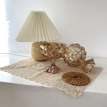Load image into Gallery viewer, Ins Style Retro Amber Embossed Crystal Glass