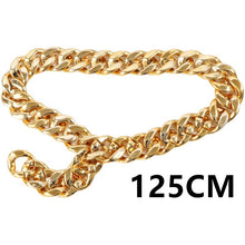 Load image into Gallery viewer, Ins Street Personality Metal Gold Thick Chain Wide Waist Chain Decoration