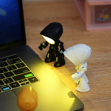 Load image into Gallery viewer, Cute LED Hero Table Lamp Mini Portable Cool Mecha Cute Robot Night Light Bedroom Home Decoration Kids Boys Gifts