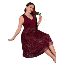 Load image into Gallery viewer, Women's V-neck Temperament Slim Polka-dot High-end Dress