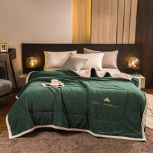 Load image into Gallery viewer, Woolen Raschel Blanket Soft Thickened Thick Warm Elegant Two-tiered Fleece Luxury For Cover Sofa Bed Bedspread Winter