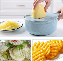Load image into Gallery viewer, 8 In 1 Mandoline Slicer Vegetable Slicer Potato Peeler Carrot Onion Grater With Strainer Vegetable Cutter Kitchen Accessories