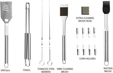 Load image into Gallery viewer, 16-piece Luxury Stainless Steel Barbecue Tool Set