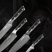 Load image into Gallery viewer, Kegani Meat Cleaver Knife 7 Inch - Damascus 73 Layers AUS-10 Steel Core Butcher Knife - G10 Handle Chinese Knife With Gift Box &amp; Sheath