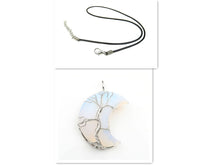 Load image into Gallery viewer, Cross-Border New Handmade Necklace Jewelry Moon Natural Crystal Stone Tree Of Life Jewelry Pendant Necklace Accessories
