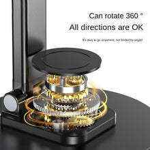 Load image into Gallery viewer, Foldable Phone Stand For Desk - Height Adjustable Cell Phone Holder Portable Cellphone Cradle Desktop Dock Metal Base 360 Degree Rotatable Compatible With Phone Tablet PC