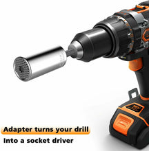 Load image into Gallery viewer, Universal Socket Wrench Alligator Magical Grip Multi Shapes Tool Drill Adapter