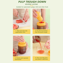 Load image into Gallery viewer, Mini Portable Manual Juicer Citrus Juicer Manual Lemon Squeezer Lime Orange Juicer Homemade DIY Fruit Orange Separating Juicer Fruit Separator Not Splash Semi-Transparent Non-electric Lemon Squeezer