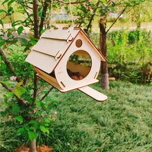 Load image into Gallery viewer, Hanging Wooden Bird Feeder DIY Assembly