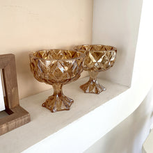 Load image into Gallery viewer, Ins Style Retro Amber Embossed Crystal Glass